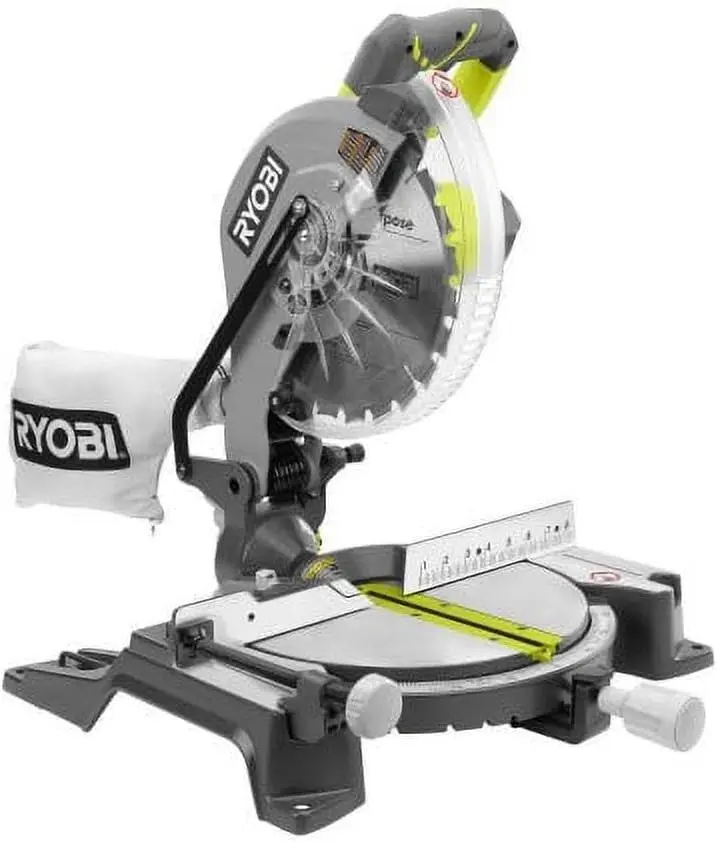 Open Box Ryobi 10 in. Compound Miter Saw with10 IN. COMPOUND MITER SAW WITH LED