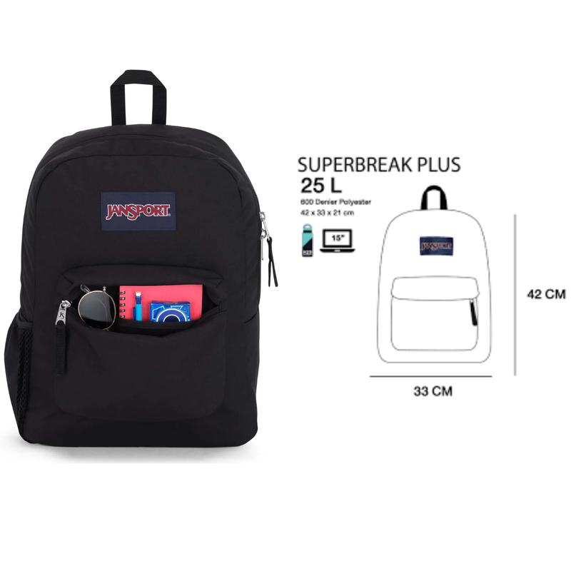 JanSport SuperBreak Backpack School 17 - Laptop Big Student 17.5, black