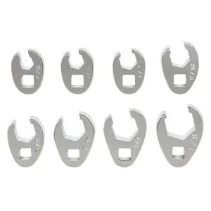 212 MAIN Platinum 8-Piece 0.37 in. Drive SAE Flare Nut Crowfoot Wrench Set, SAE Series, Slip-Free Grip, Ideal for Tight Spaces