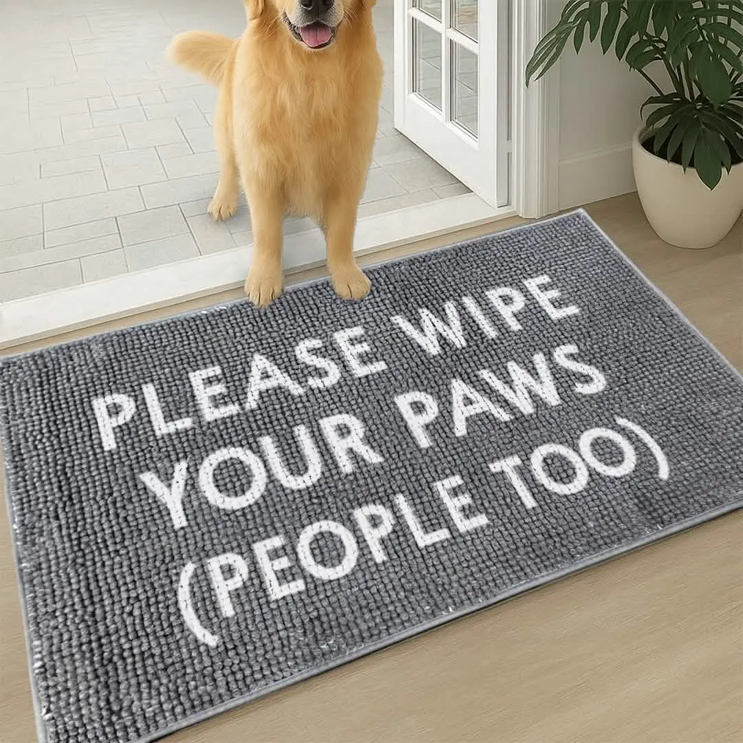 Please Wipe Your Paws (People Too)