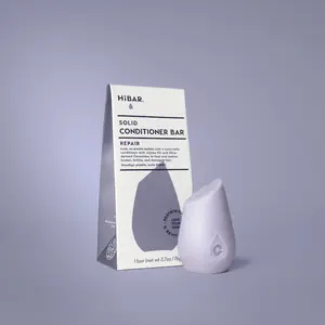 HiBAR Repair Conditioner Bar - Nourishing and Protecting Hair for Stronger, Healthier Strands with Quinoa Protein and Chia Seed Extract Haircare Oil Haircare Oil Plastic Free Shampoo Frizz Gentle