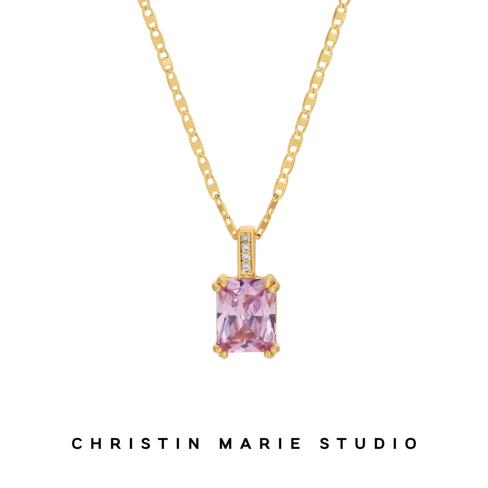 Single Gem Necklace Single Gem Necklace