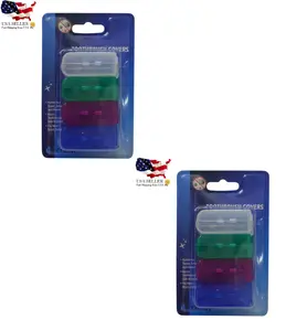 8-Pc Toothbrush Cover Pack - Hygienic, Safe, Clean, Fits Most Brush Styles - Ideal for Travel, Home - USA Seller, Fast Shipping