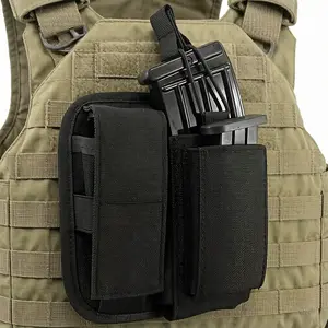 Molle Tool Holster Sheath Flashlight Pouch Universal Multi Pockets Radio Pouch