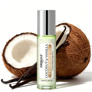 Coconut & Vanilla Pheromone Oil - 10ml Long Lasting Perfume Oil, Original Vanilla Skin Body Oil for Men and Women, Lasting Pheromone Perfume Oil, 0.34 fl oz Travel Size Eau de Parfum.