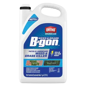 GroundClear Weed and Grass B-gon Patio and Landscape Weed and Grass Killer Refill, 1 gal., Kills to the Root