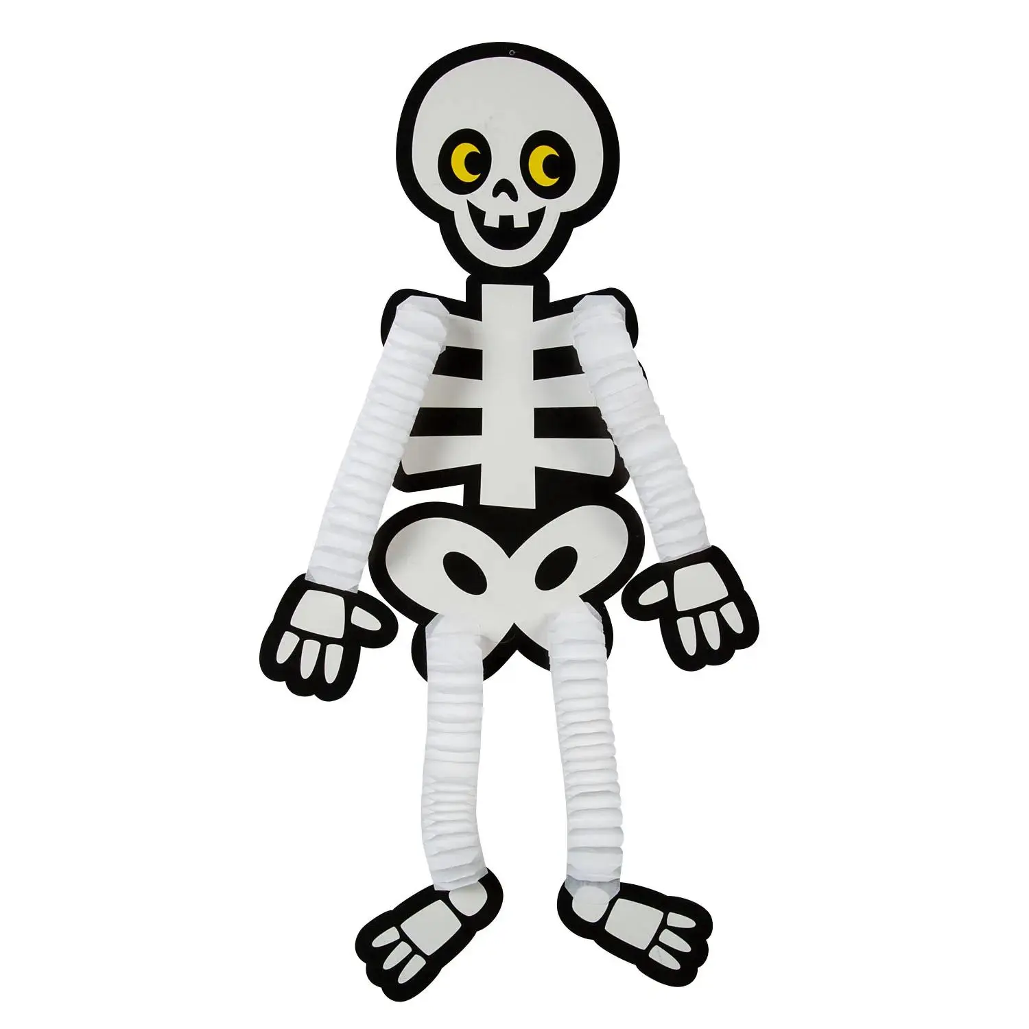Fun Express Skeleton Honeycomb Hanging Decorations - 4 Pc