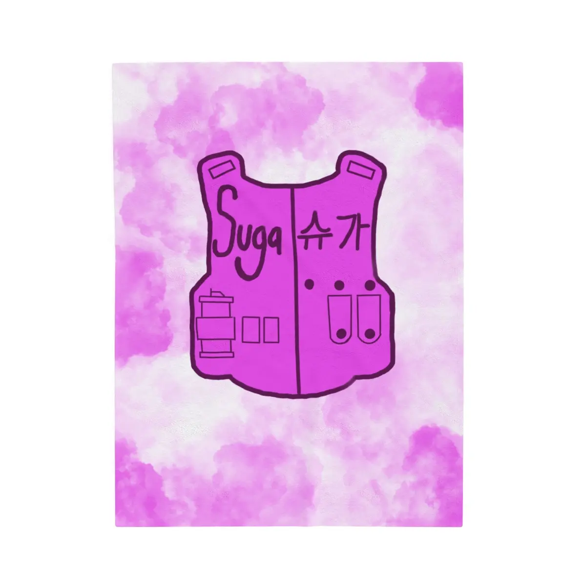 K-pop b-t-s Suga Plush Blanket