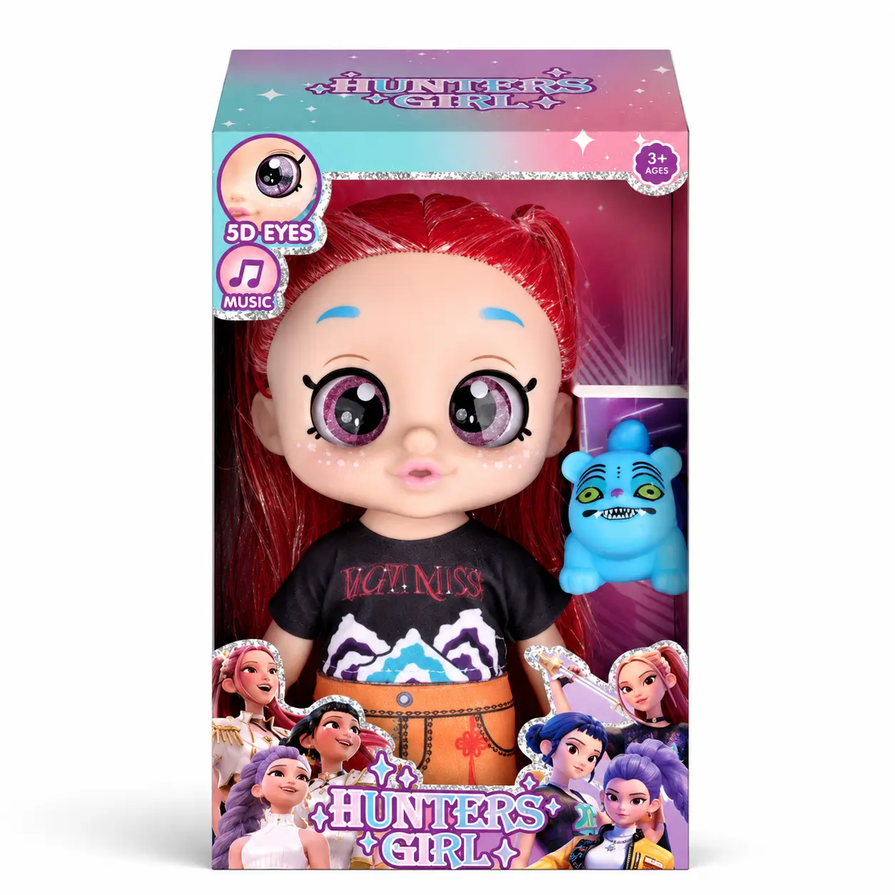 Cute Big Eyes Fashion Doll, Play Toy Doll with Mini Pet, Perfect Holiday Birthday Gift for Little Girls