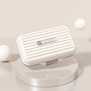7 Day Weekly Pill Organizer, Portable Sealed Travel Pill Box, Waterproof Medicine Storage Case, 7 Compartments, 2 Sizes Available