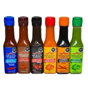 Mexico Lindo Hot Sauce Variety Pack – 6 Flavors (Chiltepín, Habanero, 7 Mares & More)