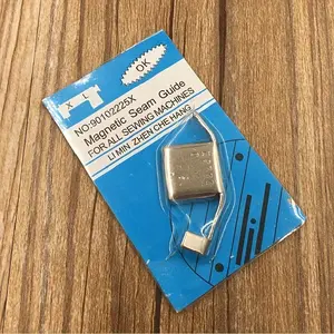 1pc Magnetic Seam Guide For Sewing Machine, Sewing Machine Guide Magnets, Anti-Slip Grip, For Any Width Seam, Straight & Circle Line Tracks, Sewing Supplies Crafts For Beginners & Professionals Silver