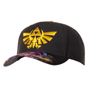 Legend of Zelda Embroidered Crest With Sublimated Bill Design Adult OSFM Snapback Hat For Men And Women