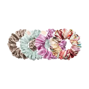 Curls Everywhere Mini Silk Scrunchies (4 pc)