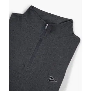 The Gimme Quarter-Zip Heather Black