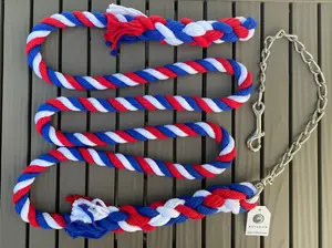 Handmade Cotton Horse Lead with Chain