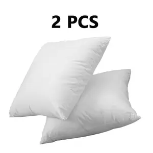 2-Piece Ultra Soft Microfiber Pillow Inserts, Allergy-Free, 100% Polyester Fiber, Ideal for Sofa Bed Garden Cushions, Home Decor & Car Interior