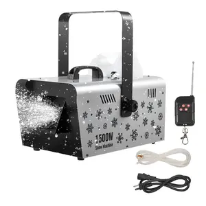 fathersdaygift VEVOR Snow Machine, 1500W Handheld/Hanging Snow Maker By Wireless Remote Control, Portable Snowmaking Machine, High Output Snowflake Maker with 5L Tank for Christmas Party Wedding Stage Effects
