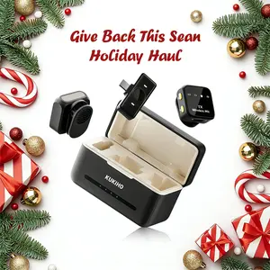 HOLIDAY HAUL! KUKIHO Wireless Lavalier Mic with Charging Case – Long Range, Ultra-Clear Audio – For iPhone/Android – Great for Vlogging, YouTube, Interviews