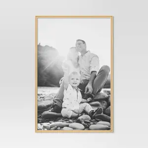 24"x36" Traditional Poster Picture Frame Natural - Room Essentials