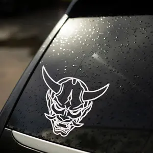 Oni Mask Decal Sticker for JDM or KDM car, 6x5.5 inches