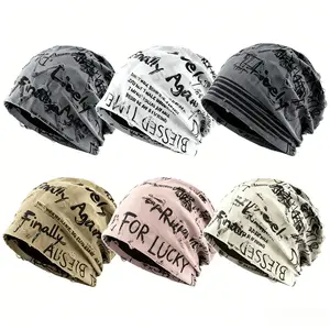 Vintage Slouchy Beanie Hat, Lightweight Knit Cap for Men & Women, Casual Everyday Streetwear Accessory