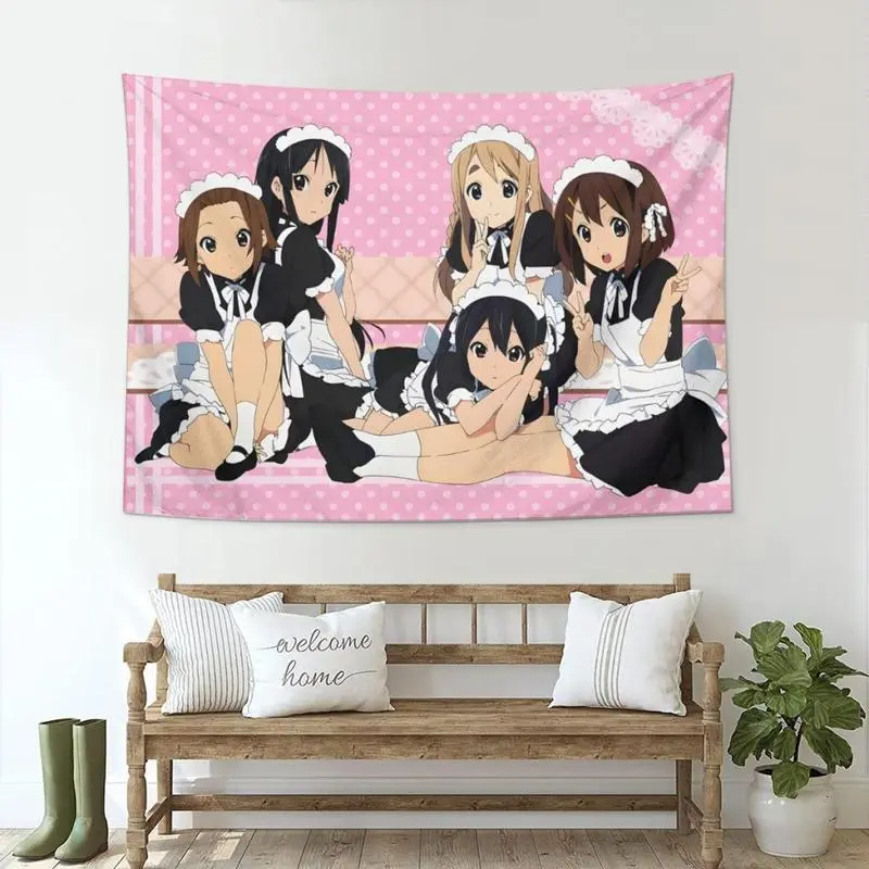 Best Kawaii K ON Tapestry Wall Art, Home Decoration, Japan, Room Decors, New