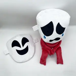 8" Gangle Plush Toy from The Amazing Digital Circus, Soft Stuffed Figure with Detachable Happy/Sad Mask, Cute Anime Character Plushie#HEF