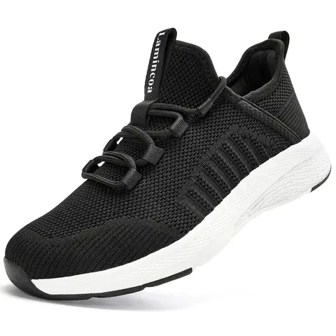Women's Casual Mesh Running Shoes - Adjustable Lace-Up, Slip-On, Breathable, Memory Foam, Lightweight Athletic Trainers with Fabric Braid, Back Pull-Tab, Shoes for Women for Walking, Nursing, Party, Dance