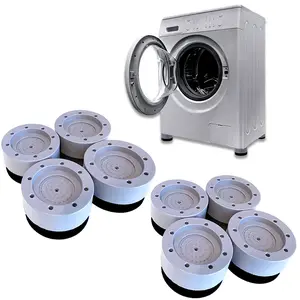 THI-8 - Shock and Noise Cancelling Washing Machine Support, Anti Slip Anti Vibration and Noise reducing Rubber Washing Machine Feet Pads, for Washing Machine and Dryer Raise Height Reduce Noise (8PCS)