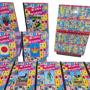 Mi Libro De Loteria 80 Cartas Figuras Pequen̈as -Laminadas  80-card book with small-size figures compact, colorful, and easy to play anywhere!