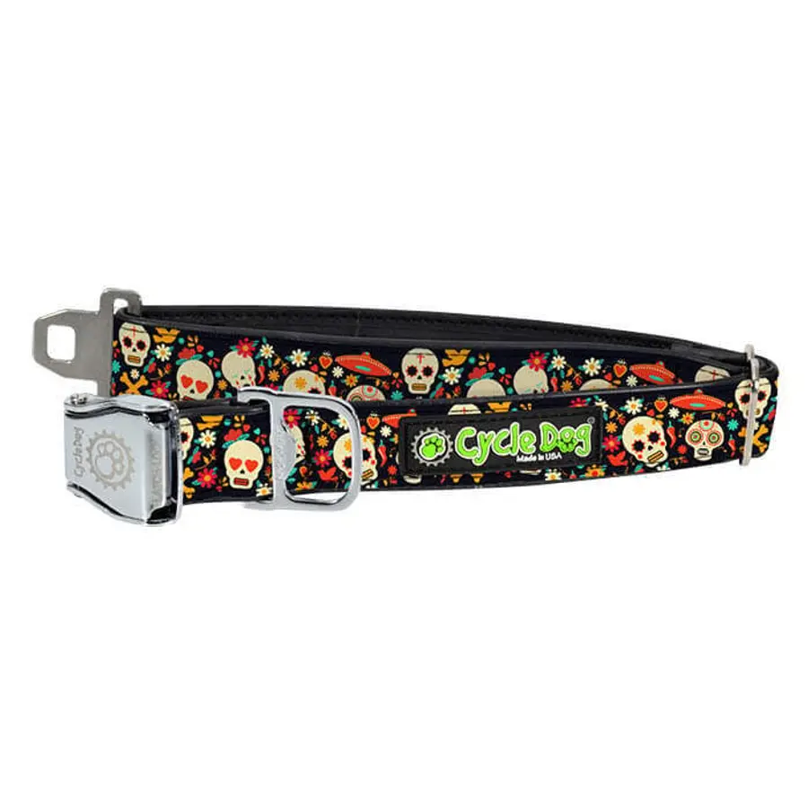 Sugar Skulls Dog Collar
