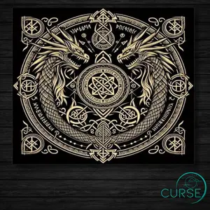 Tapestry Nordic / Viking - Hanging Decor for Home Light Wall