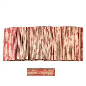 Penny Coin Wrappers Penny Sleeves Flat Penny Rolls Wrappers 100PCS US