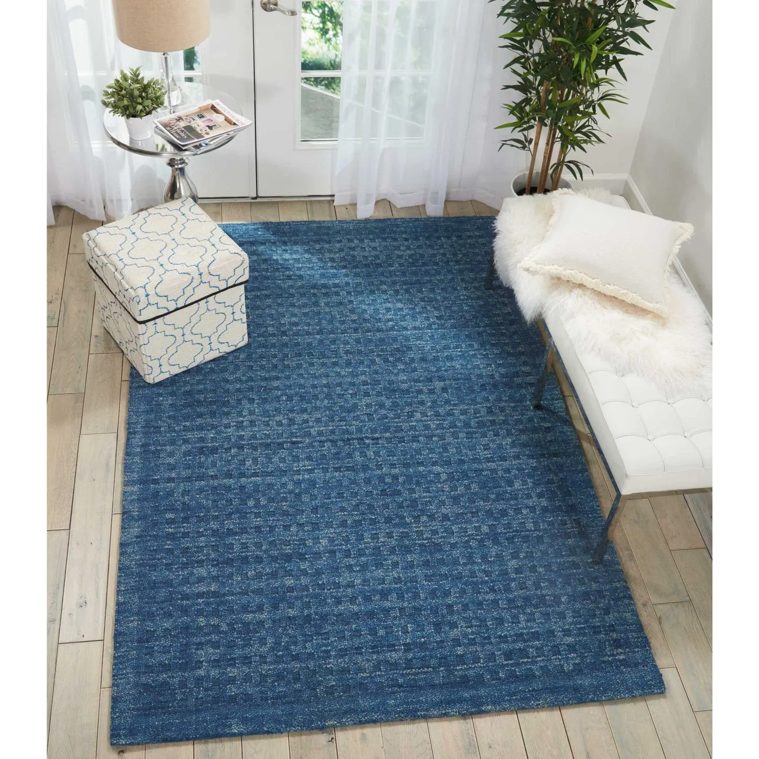 Nourison Perris 3D-Textured Indoor Area Rug, Stylish Rugs with Designs for Bedroom, Rugs For Bedroom