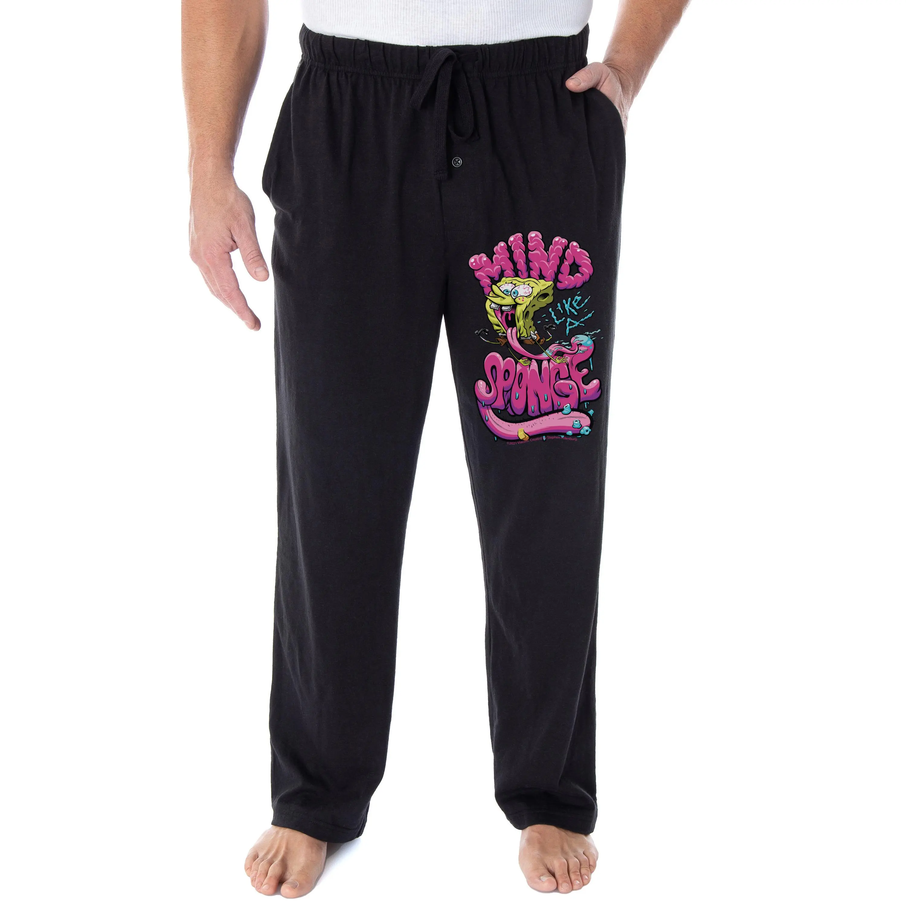 Nickelodeon SpongeBob SquarePants Pajama Pants Men's Mind Like A Sponge Sleepwear Lounge Pants