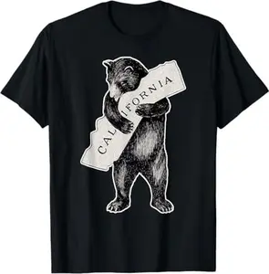 I Love California Shirt Art-Retro Vintage Cali Pride Bear T-Shirt