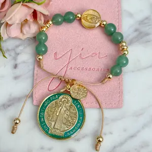 Chunky San Benito Benerado Medalla Bracelet