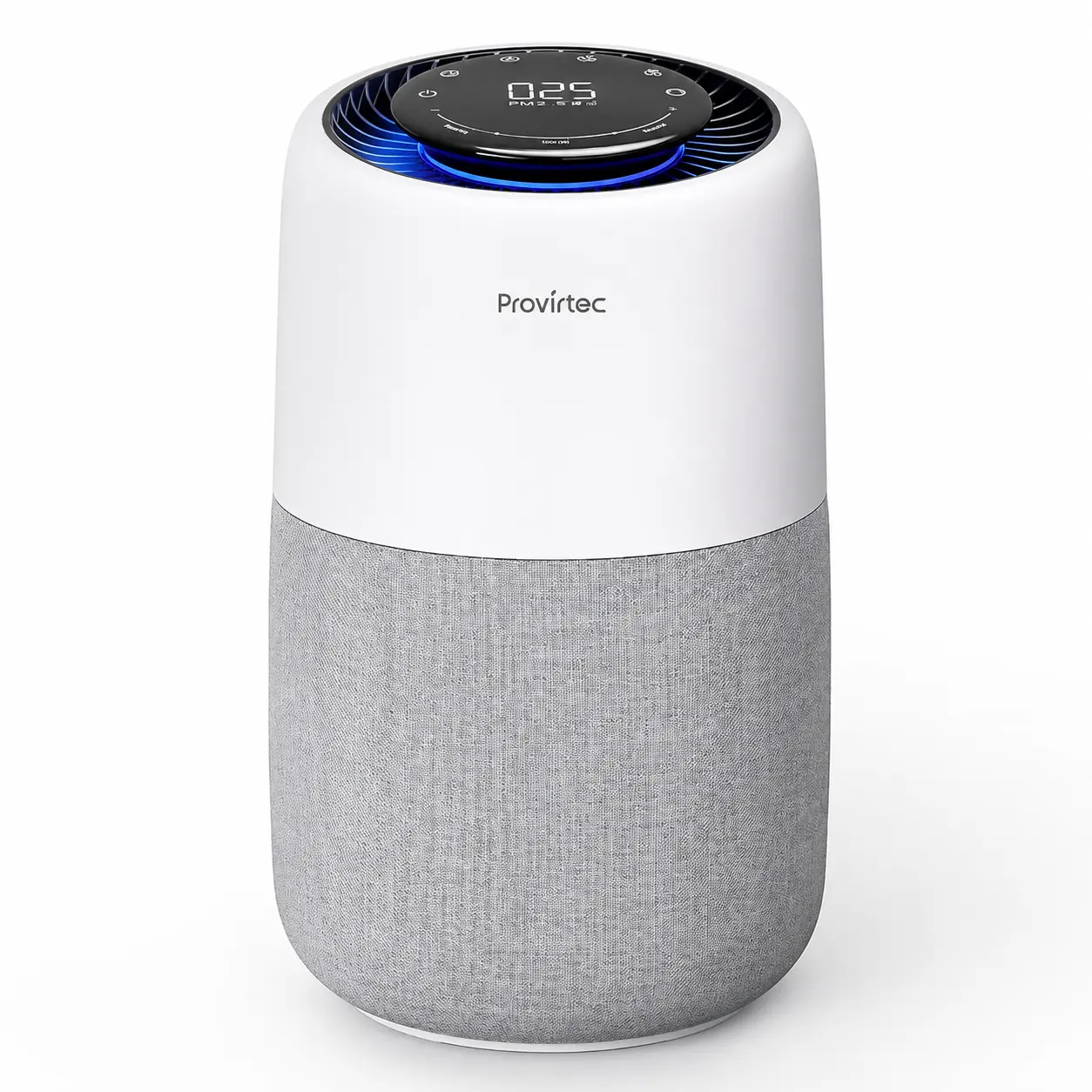 Provirtec Pet Air Purifier for Home & Bedroom, Powerful Odor Eliminator for Pet Smells, Smoke & Cooking Odors, HEPA Air Purifier with PM2.5 Sensor, Quiet Air Purifier with 365-Day Washable Filter