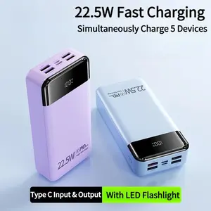50000mAh Power Bank 22.5W Fast Charging with Camping Flashlight for Camping, Outdoor, Emergency etc External Battery Pack with USB C for Cell Phones