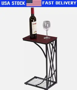 New C-Shaped Side Sofa Snack Table Coffee Tray End Table Living Room Furniture