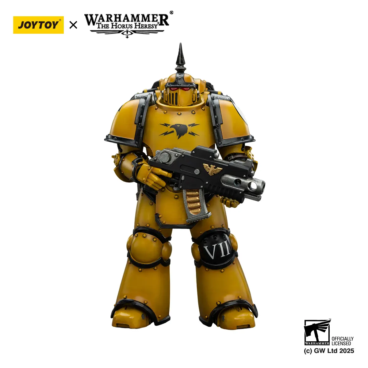 JOYTOY Warhammer 1/18 Imperial Fists MK III Tactical Legionary JT02649 Hyper-Realistic Collectible Miniature Small Action Figure, Scaled Figure, Miniature Figure, Collectible Figures