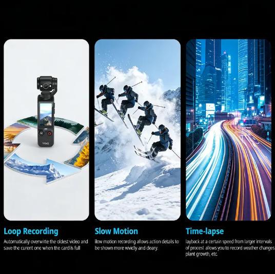 2026 New upgrade Vlogging Camera | Digital Pocket Camera with Focusing, Compact Video Recorder for Photography, Ideal Holiday