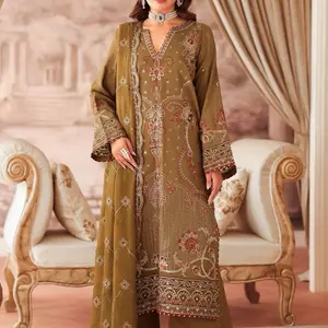 Raw-silk Embroidered Suit