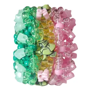 WICKED Inspired Kandi Rotator Cuff- Green Witches-Ponk Crowns-Handcrafted-to-Order