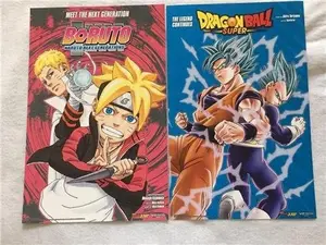 DRAGON BALL SUPER/BORUTO (NARUTO) 11"x17" D/S Original Book Promo Poster Manga 2017