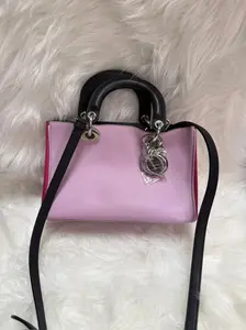 Pre-owned Dior calfskin Crossbody Bags Christian Small Diorissimo Crossbody Bag