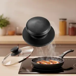 4-Piece Replacement Pot Lid Knob Set Handle Lid, Durable Non-Slip Stainless Steel Kitchen Accessory, Fits Frying Pans and Soup Pots, Holiday Gift Set