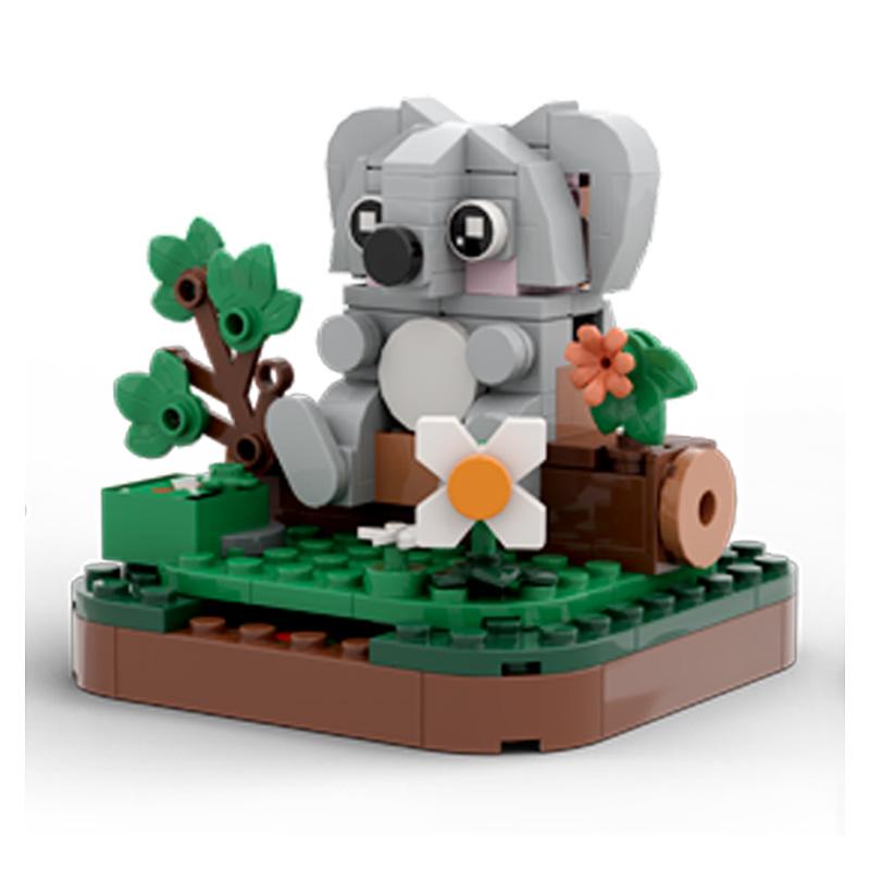 Spring Zoo Party (Kitten) DIY Figurine - Quirky Holiday Decor for Desk, Shelf, or Easter Display small building block tiktok of fidgets