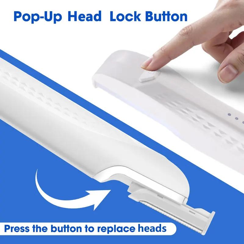 Women's Electric Shaver & Body Hair Trimmer, Portable Painless Razor for Legs, Armpits, and Bikini Area, 6-in-1 Grooming Kit with LED Light, Essential for Home and Travel